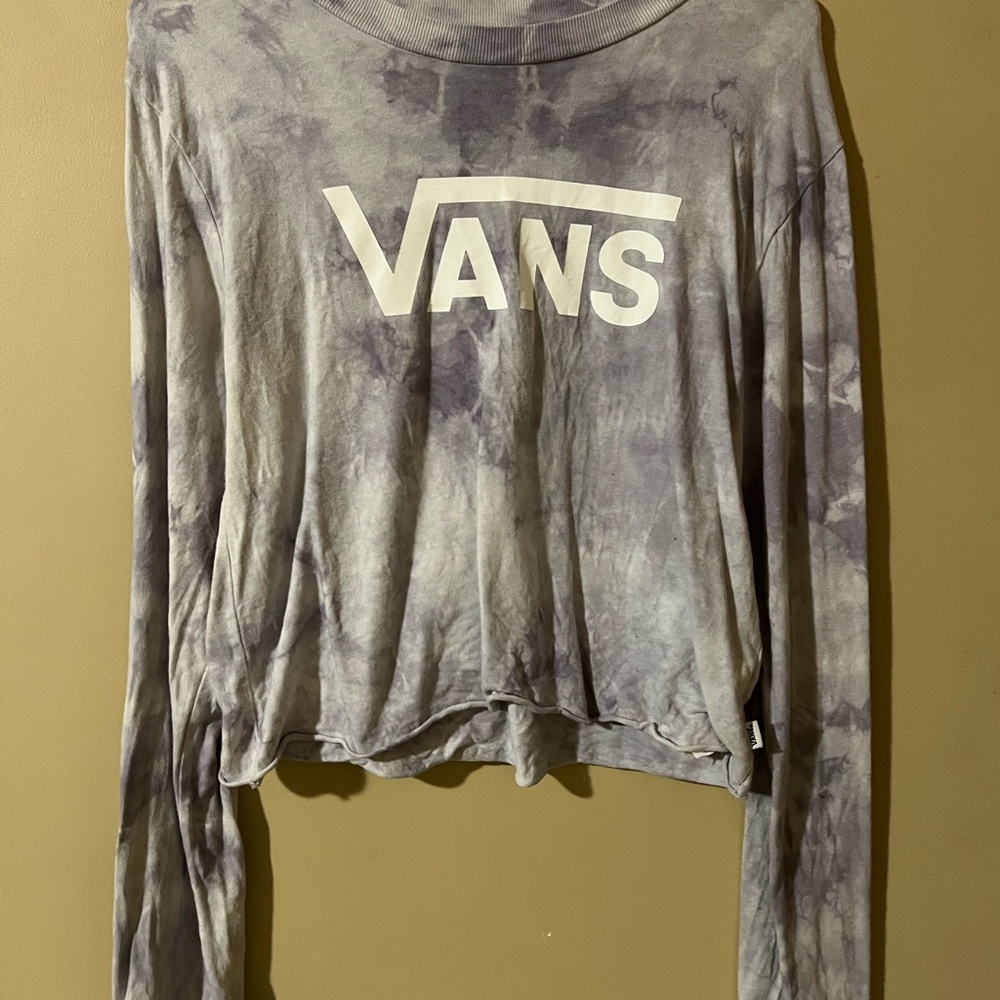 Vans Purple Tie-Dye Long Sleeve Shirt